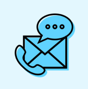Various methods of contact including a phone, text message, and email.