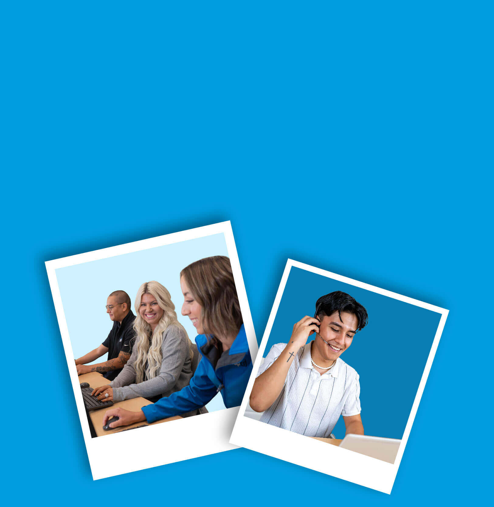 CapEd Credit Union staff members working a variety of jobs from back office to contact center.