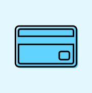 Back of a credit or debit card.