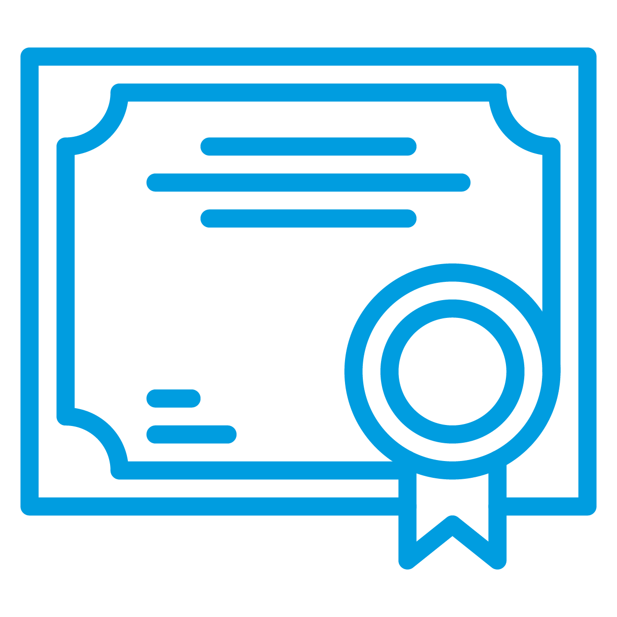 Graphic of a savings certificate.