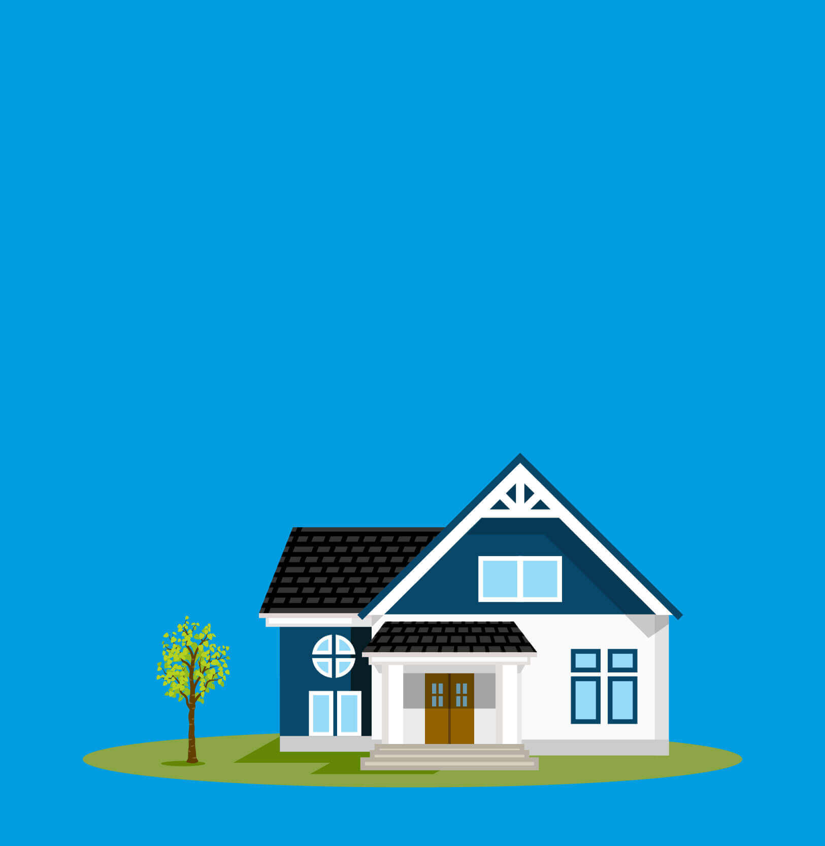 Graphic of a new home.