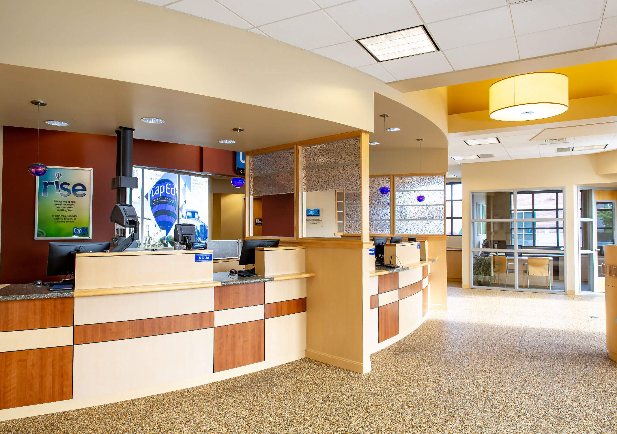 CapEd Eagle branch teller desks