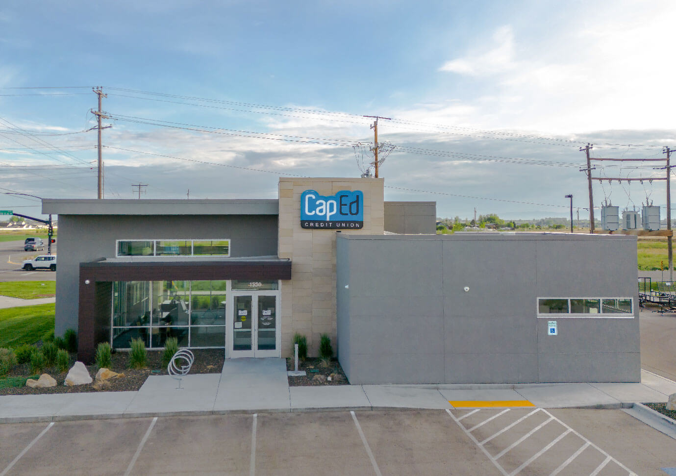 CapEd's Kuna location from the front grassy area.