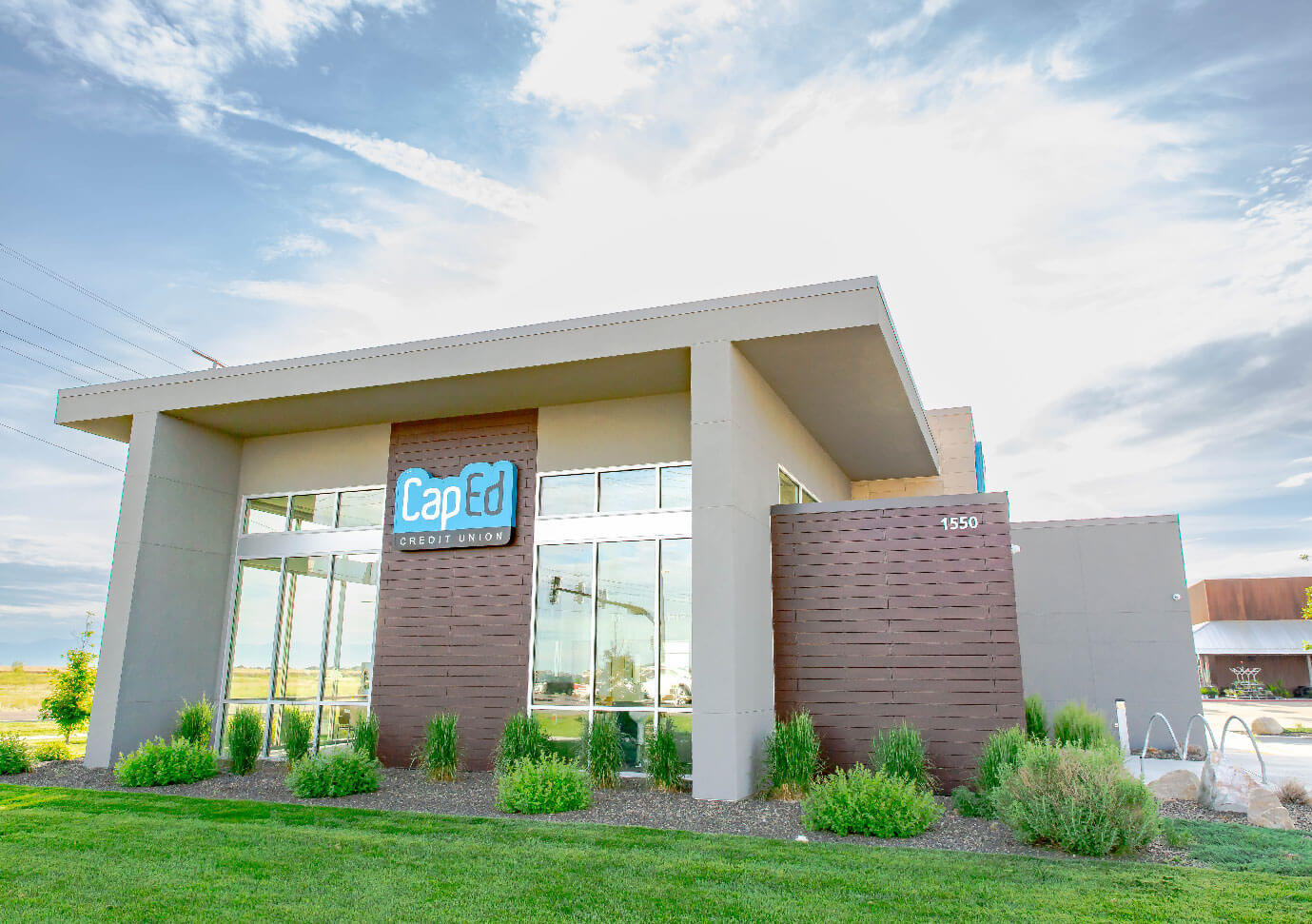 CapEd's Kuna location as seen from back the drive through lanes.