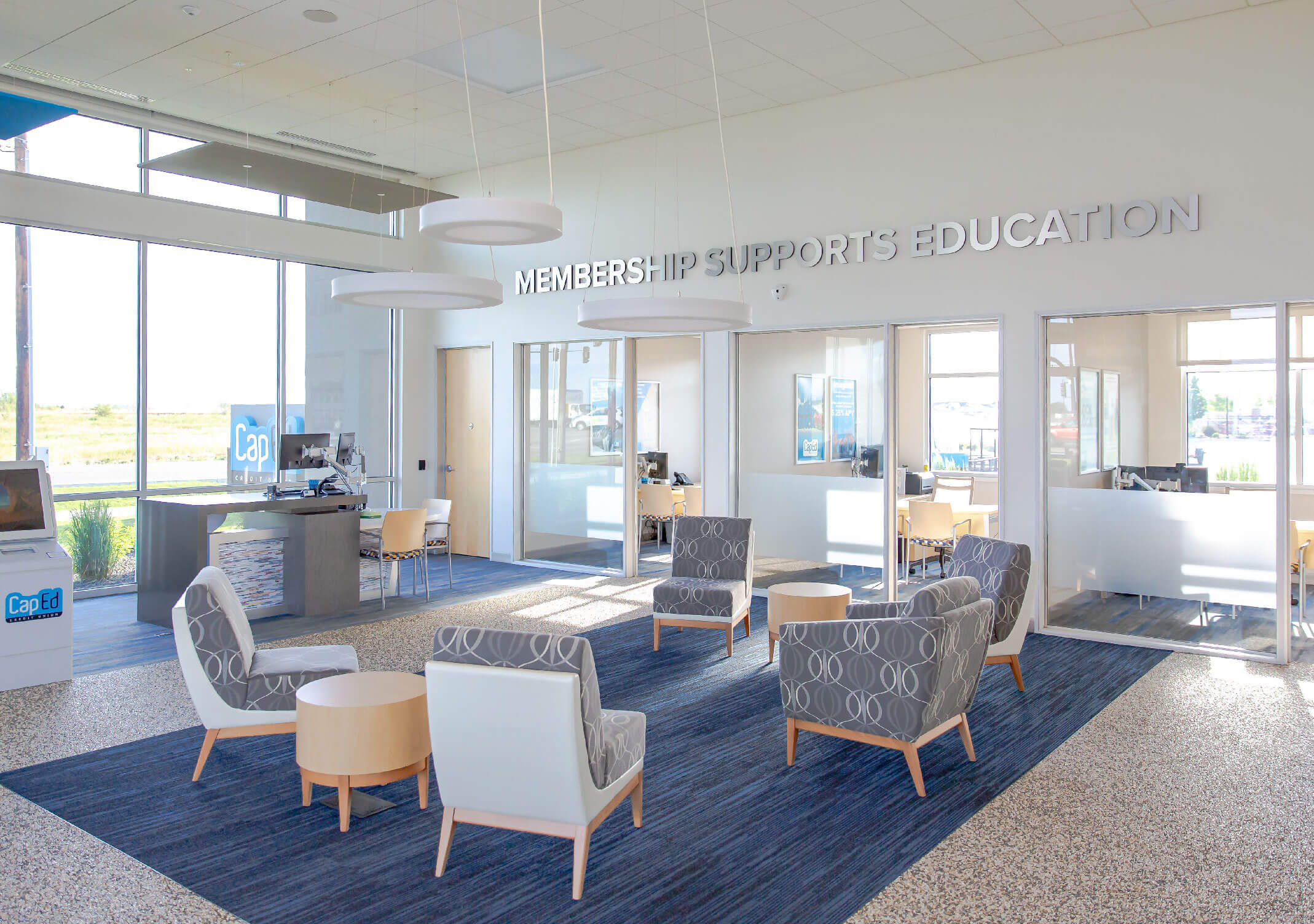 CapEd Kuna location waiting area.