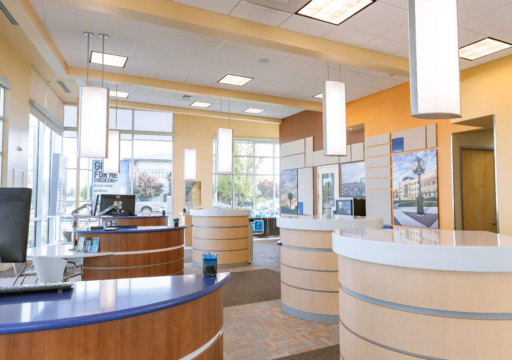 CapEd Linder location teller kiosks.