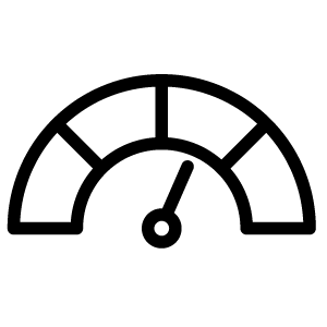 Credit score graph with an arrow pointed toward a good rating.