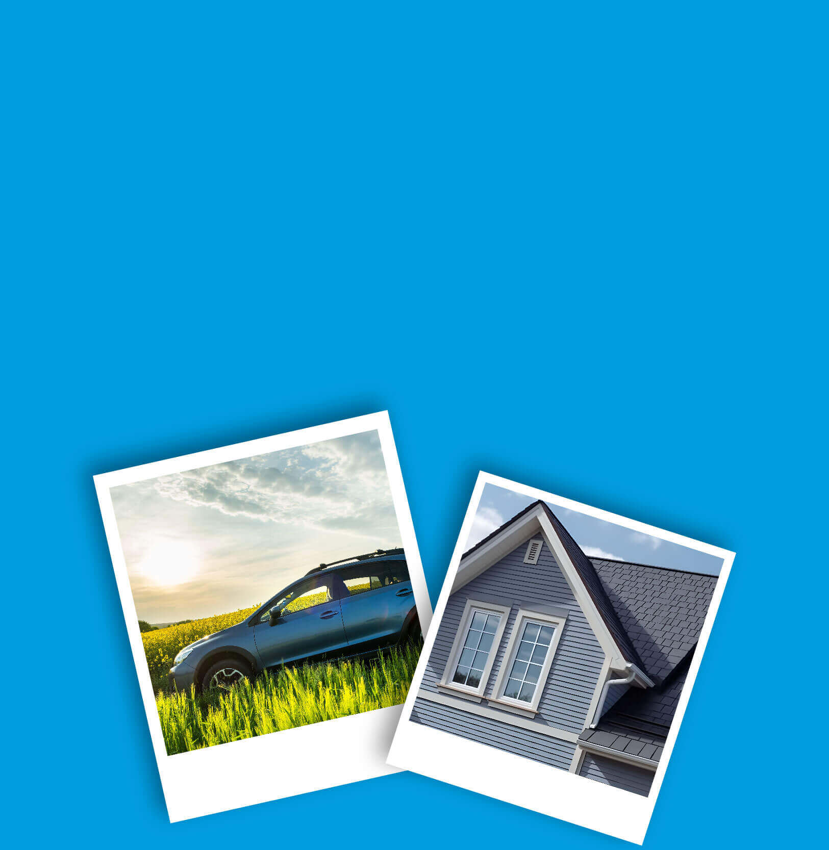 A leased car and a house with a mortgage.